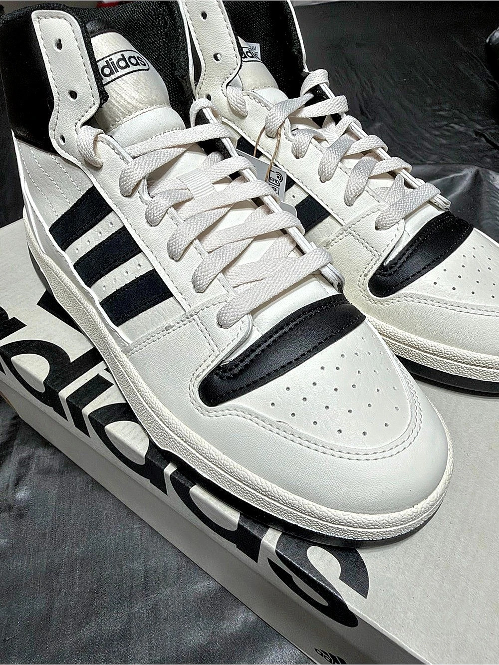 adidas Break Start Mid W High Top Sneakers White & Black US 8 NWT